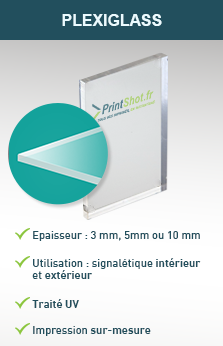 Impression Panneau transparent Plexiglas® : Mon Imprimeur Français